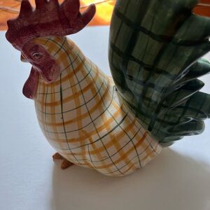 Ceramic chicken.
